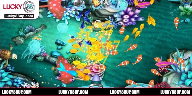 Đại dương sống động trong sảnh bắn cá LUCKY88 mang lại trải nghiệm hấp dẫn